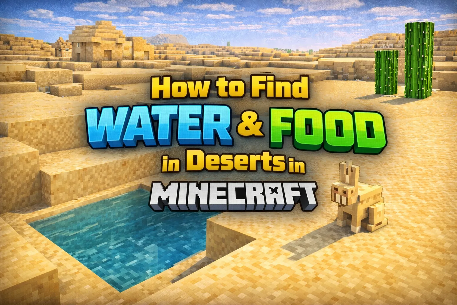 How to Find Water and Food in Deserts in Minecraft